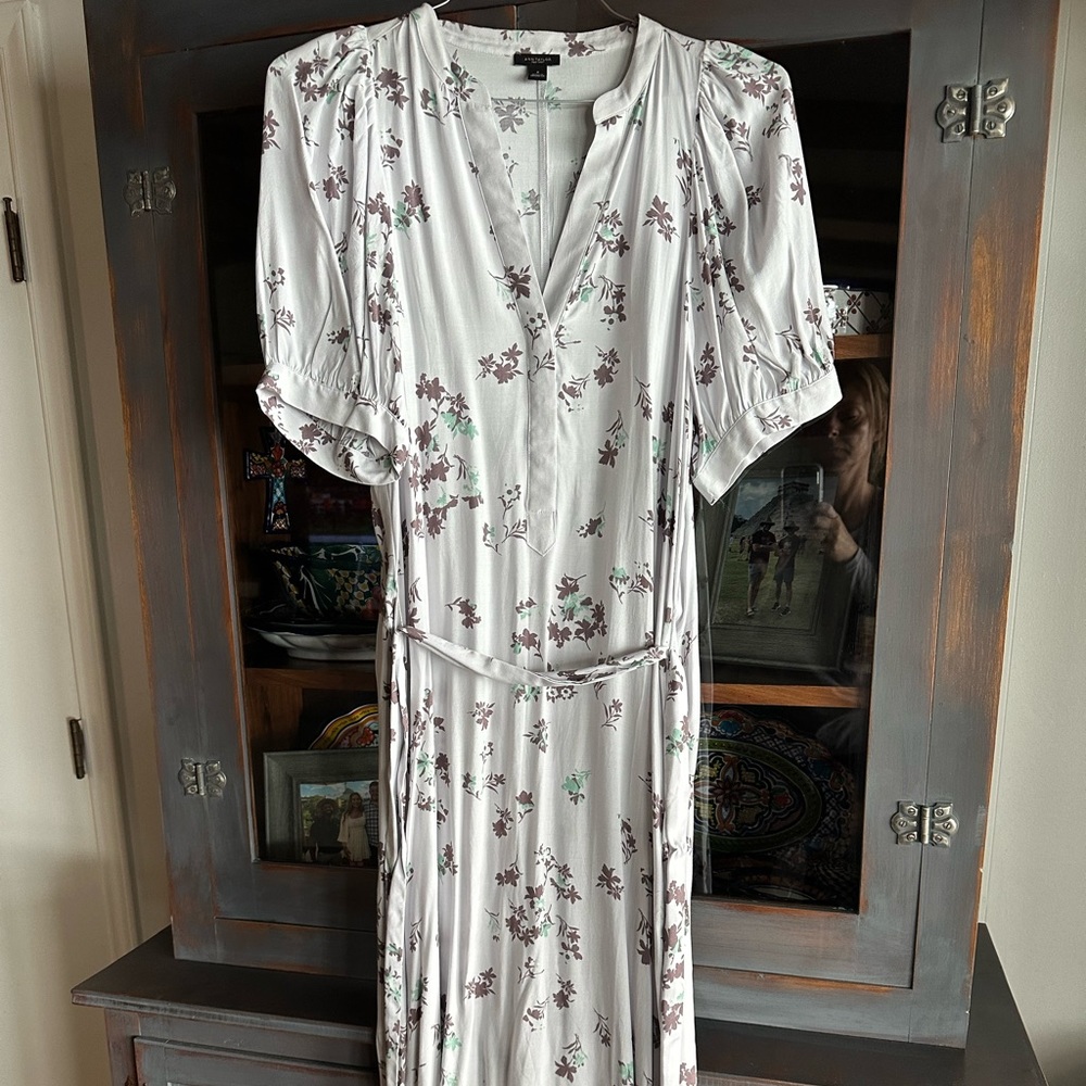 Ann Taylor Floral MIDI Dress